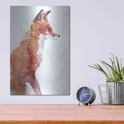 Luxe Metal Art 'Sly As A Fox' by Alan Majchrowicz, Metal Wall Art,12x16