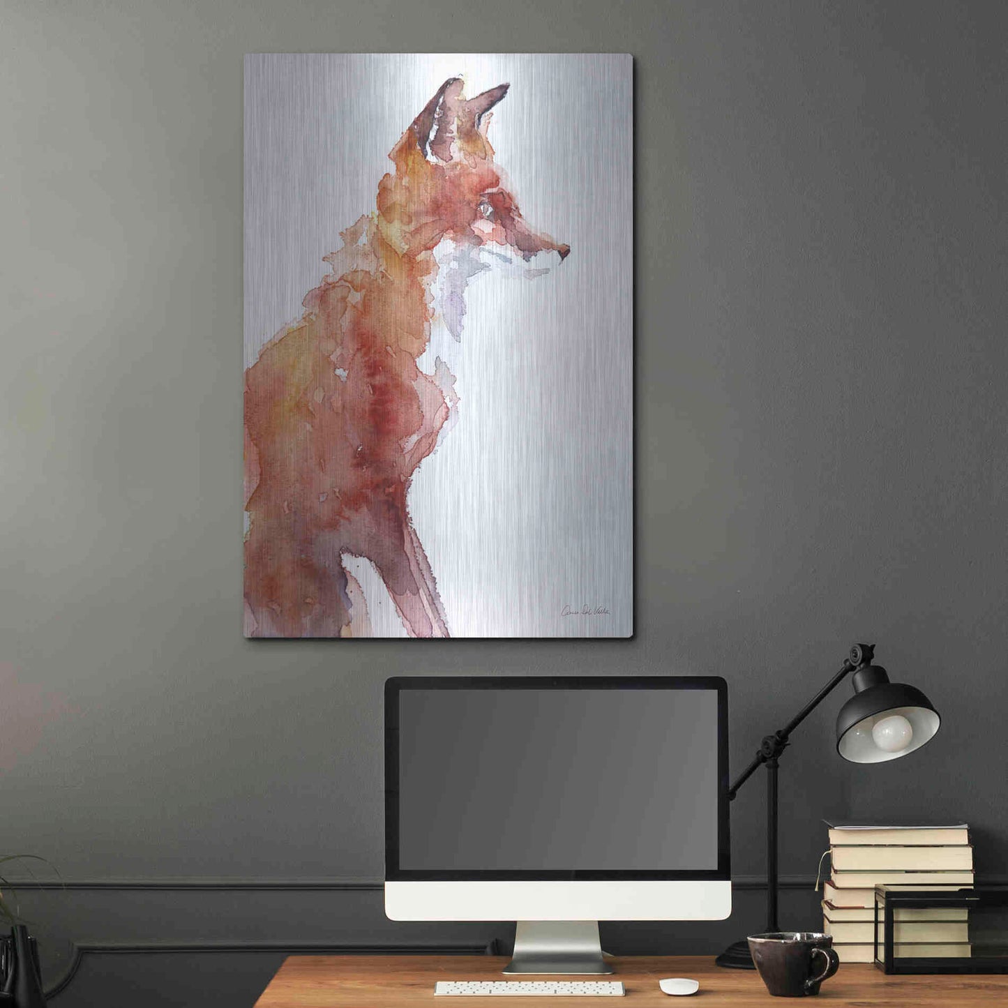 Luxe Metal Art 'Sly As A Fox' by Alan Majchrowicz, Metal Wall Art,24x36