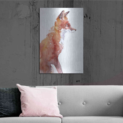 Luxe Metal Art 'Sly As A Fox' by Alan Majchrowicz, Metal Wall Art,24x36