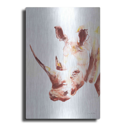 Luxe Metal Art 'Rhino' by Alan Majchrowicz, Metal Wall Art