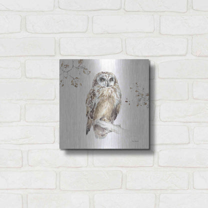 Luxe Metal Art 'Wood Land Walk VIII' by Lisa Audit, Metal Wall Art,,12x12