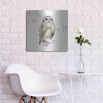 Luxe Metal Art 'Wood Land Walk VIII' by Lisa Audit, Metal Wall Art,,24x24