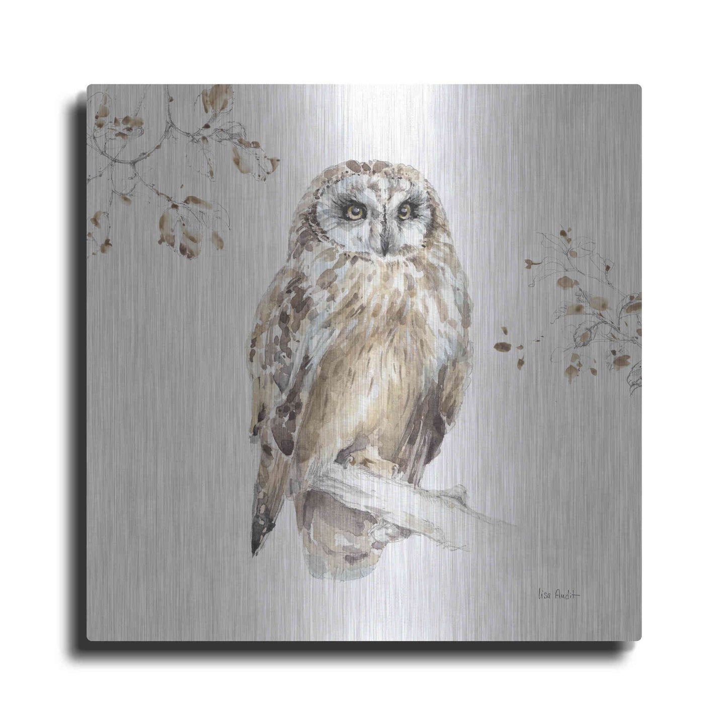 Luxe Metal Art 'Wood Land Walk VIII' by Lisa Audit, Metal Wall Art,