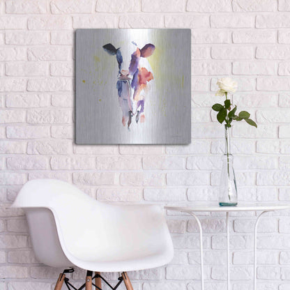 Luxe Metal Art 'Holstein II' by Alan Majchrowicz, Metal Wall Art,24x24