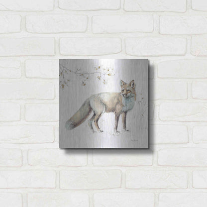 Luxe Metal Art 'Wood Land Walk XI' by Lisa Audit, Metal Wall Art,,12x12