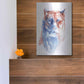 Luxe Metal Art 'Copper And Blue Lioness' by Alan Majchrowicz, Metal Wall Art,12x16