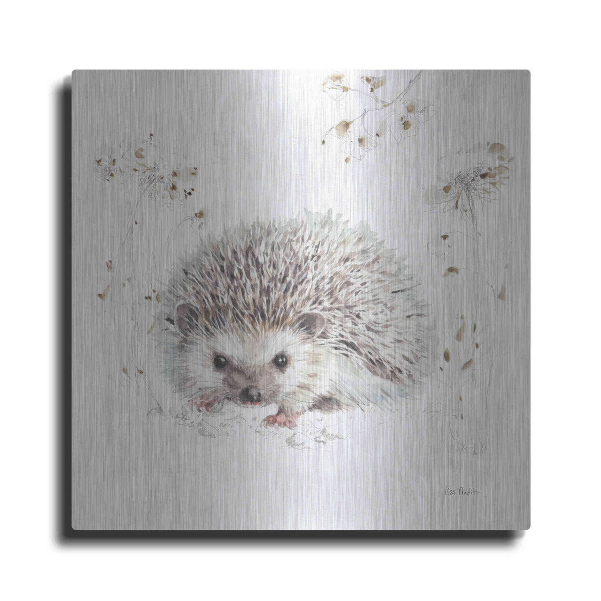 Luxe Metal Art 'Wood Land Walk XII' by Lisa Audit, Metal Wall Art,