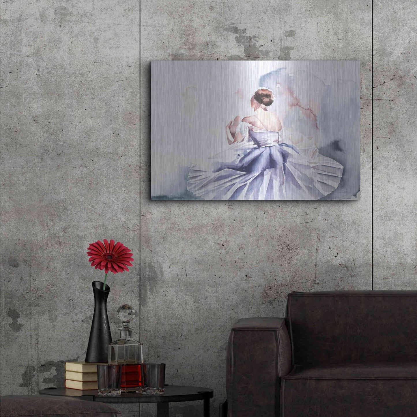 Luxe Metal Art 'Ballet IV' by Alan Majchrowicz, Metal Wall Art,36x24