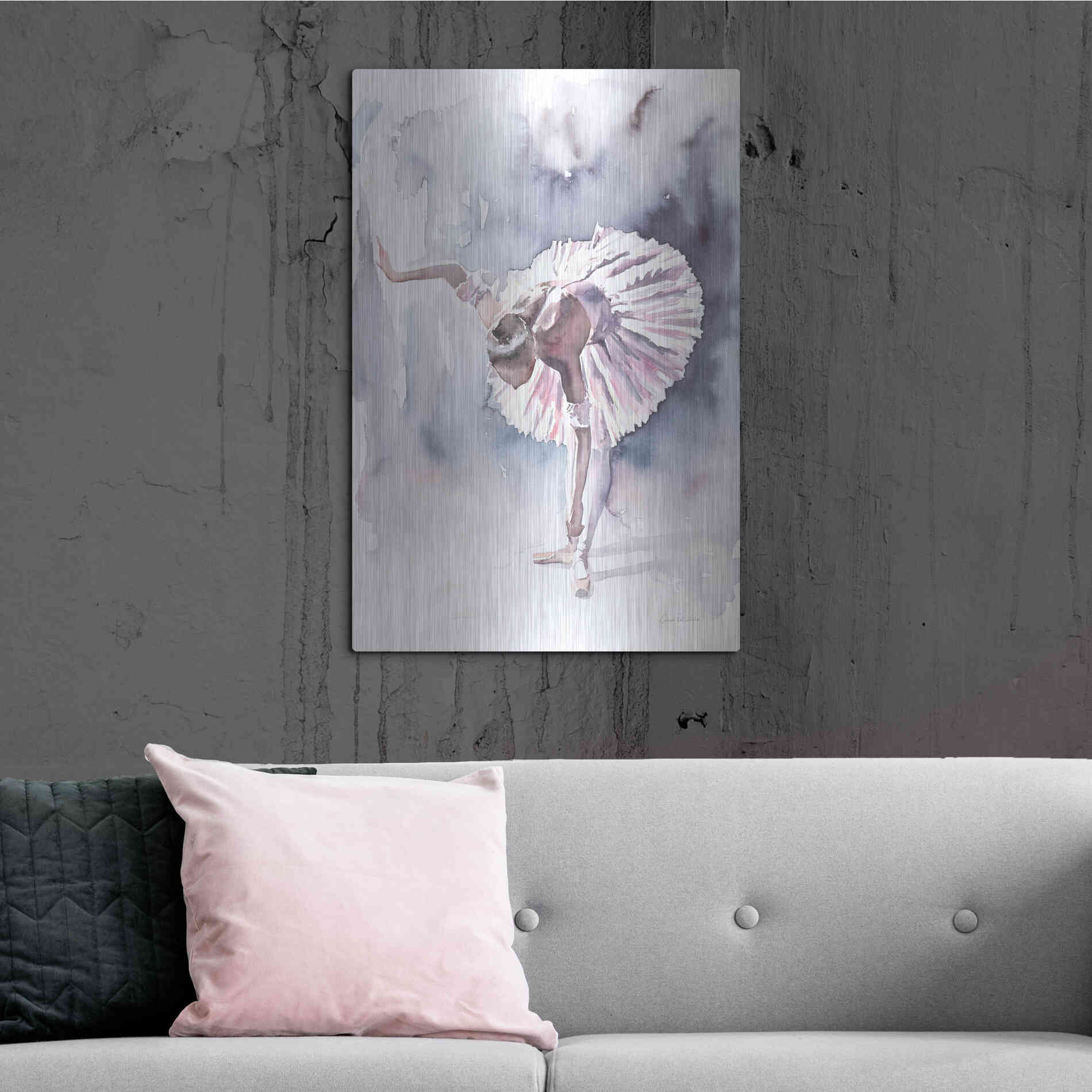 Luxe Metal Art 'Ballet VI' by Alan Majchrowicz, Metal Wall Art,24x36