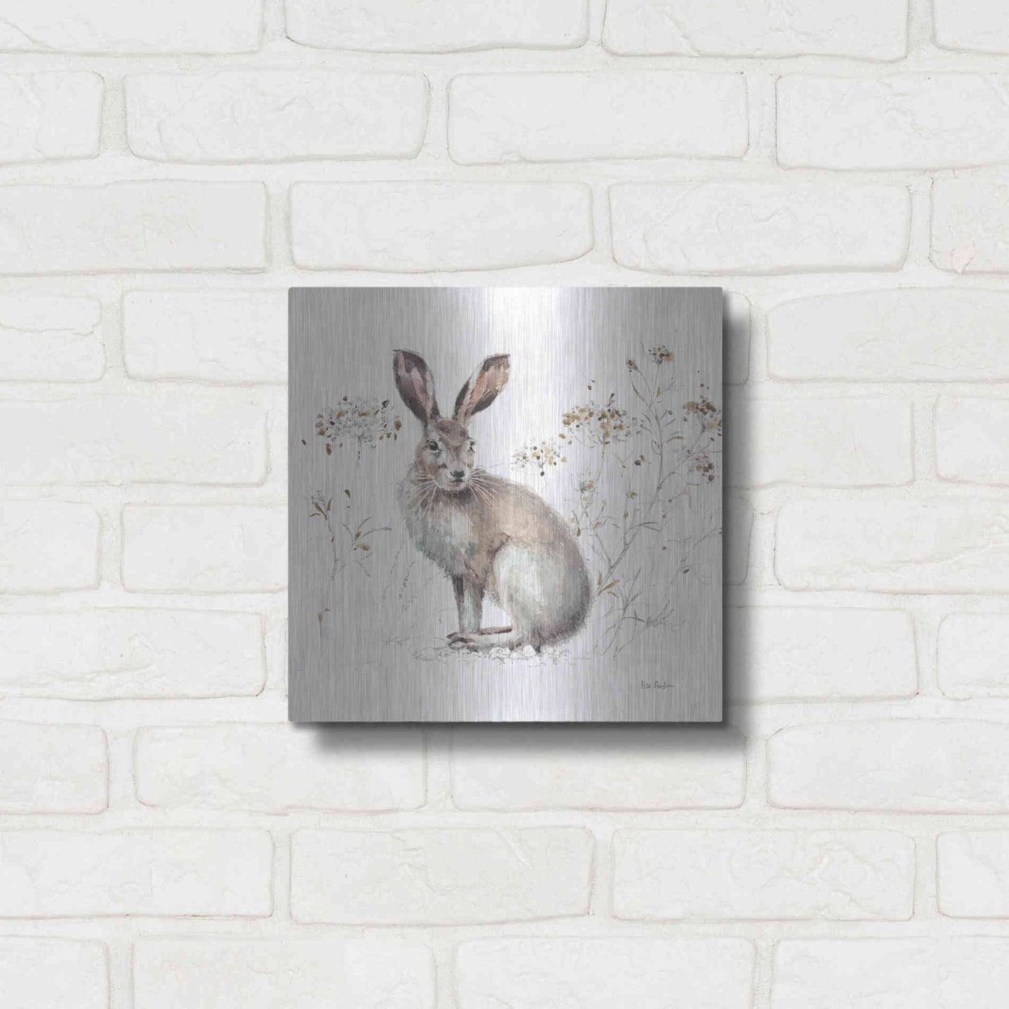 Luxe Metal Art 'Wood Land Walk XIII' by Lisa Audit, Metal Wall Art,,12x12