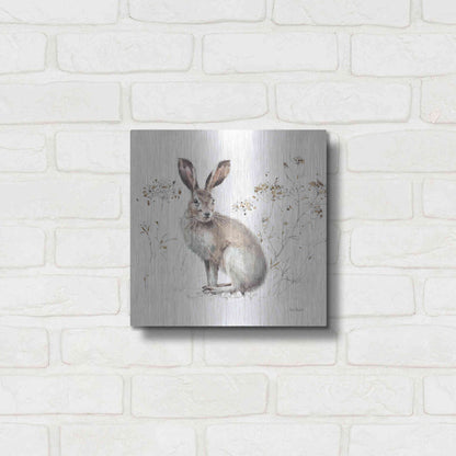 Luxe Metal Art 'Wood Land Walk XIII' by Lisa Audit, Metal Wall Art,,12x12