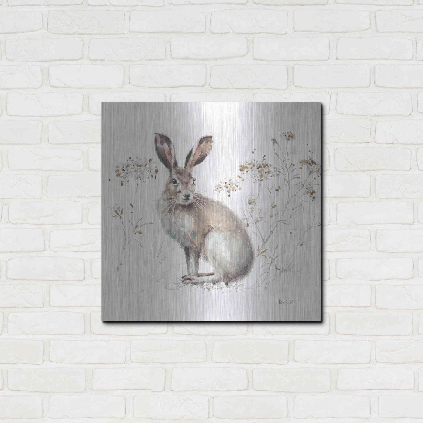 Luxe Metal Art 'Wood Land Walk XIII' by Lisa Audit, Metal Wall Art,,24x24