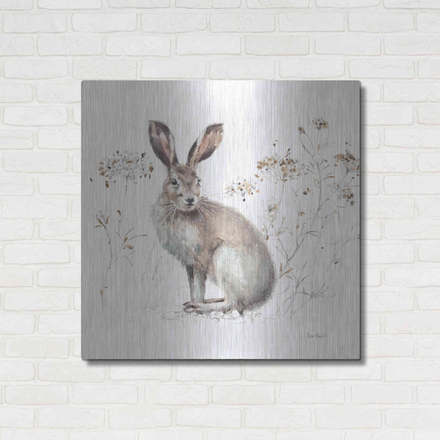 Luxe Metal Art 'Wood Land Walk XIII' by Lisa Audit, Metal Wall Art,,36x36