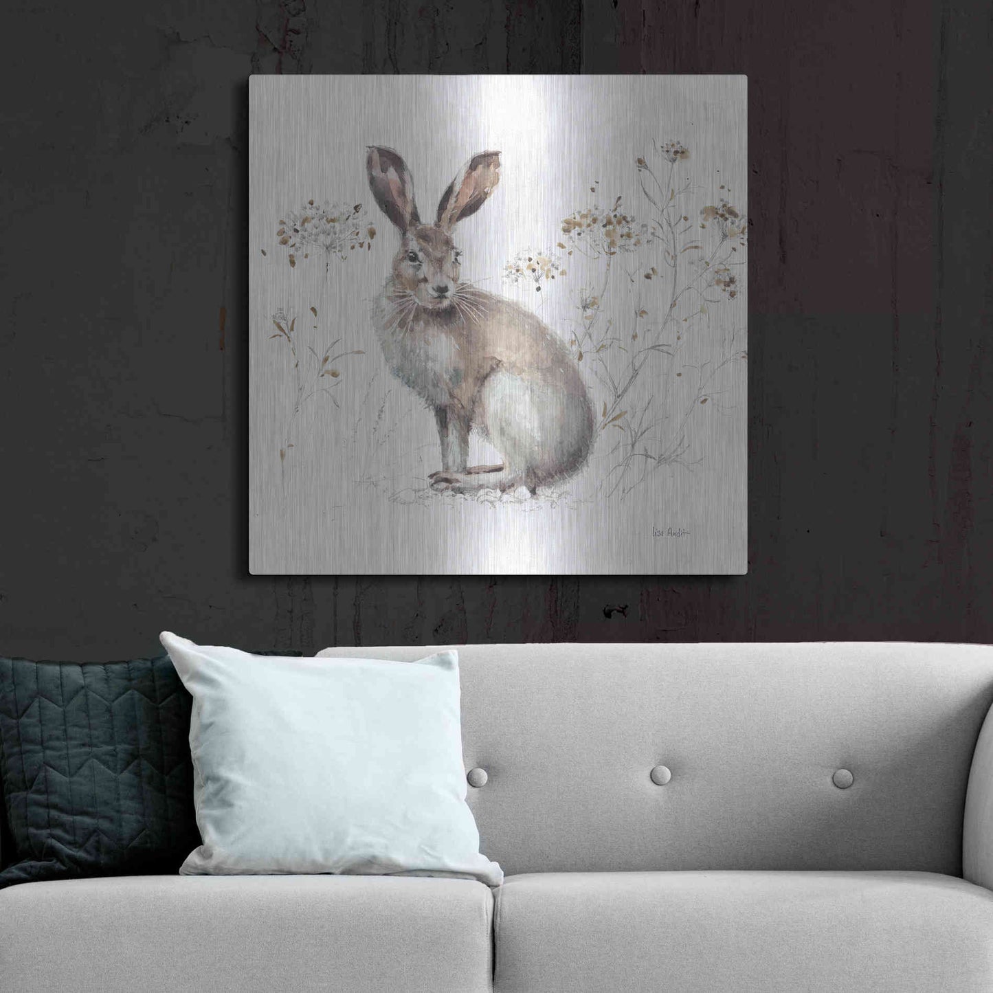 Luxe Metal Art 'Wood Land Walk XIII' by Lisa Audit, Metal Wall Art,,36x36