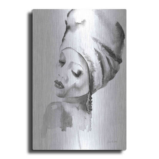 Luxe Metal Art 'Woman I BW' by Alan Majchrowicz, Metal Wall Art