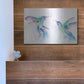 Luxe Metal Art 'Hummingbirds I' by Alan Majchrowicz, Metal Wall Art,16x12