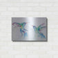 Luxe Metal Art 'Hummingbirds I' by Alan Majchrowicz, Metal Wall Art,24x16