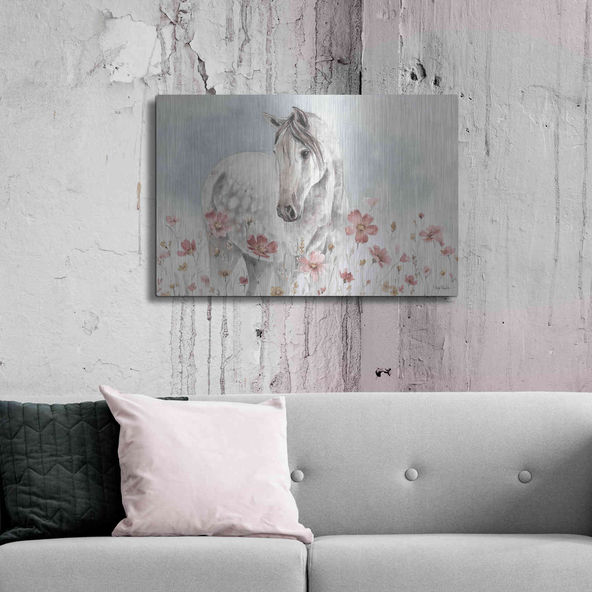 Luxe Metal Art 'Wild Horses I' by Lisa Audit, Metal Wall Art,,36x24