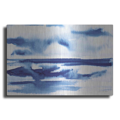 Luxe Metal Art 'Ocean Blue II' by Alan Majchrowicz, Metal Wall Art