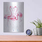 Luxe Metal Art 'Flamingo Trio' by Alan Majchrowicz, Metal Wall Art,12x16