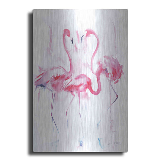 Luxe Metal Art 'Flamingo Trio' by Alan Majchrowicz, Metal Wall Art