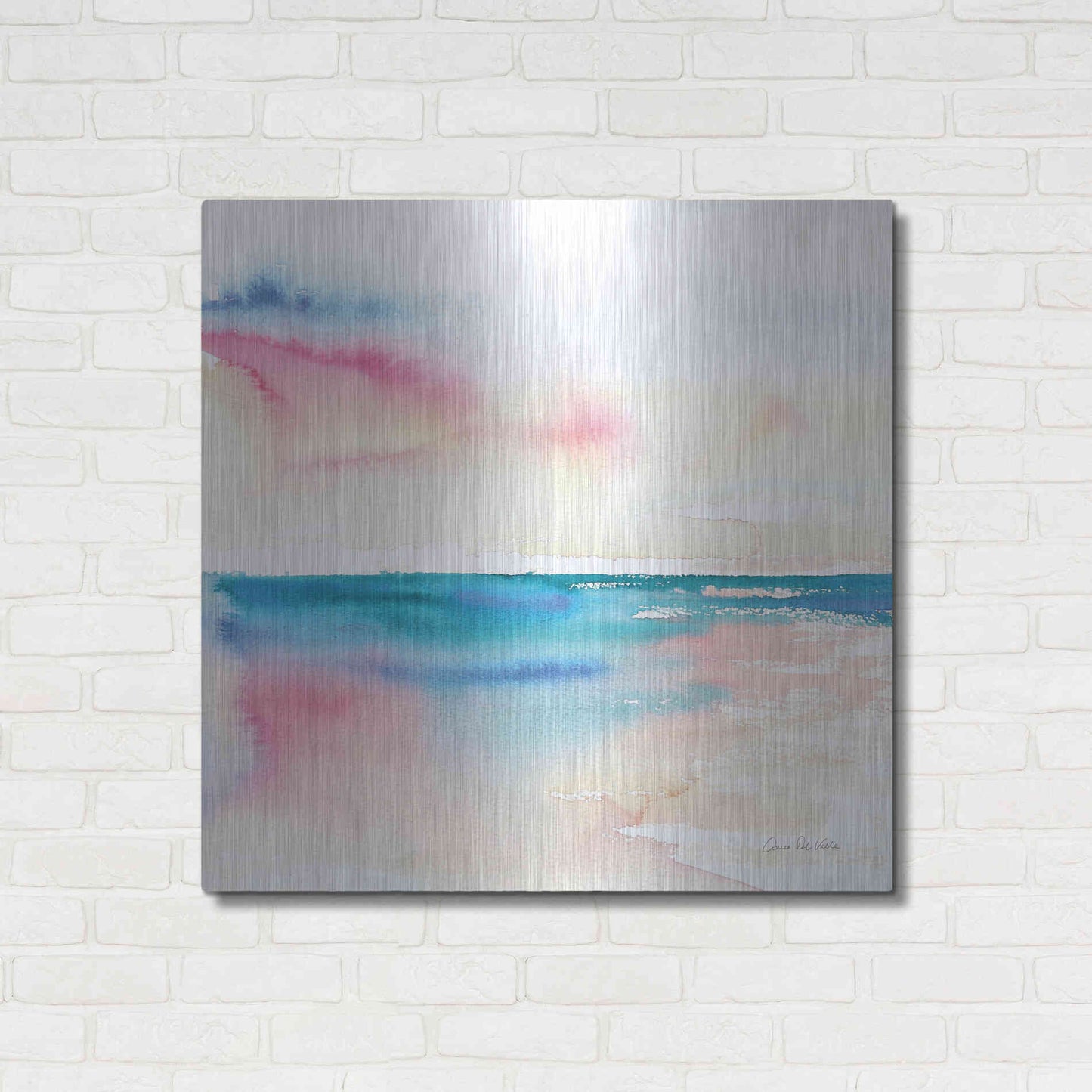 Luxe Metal Art 'Vivid Coast' by Alan Majchrowicz, Metal Wall Art,36x36