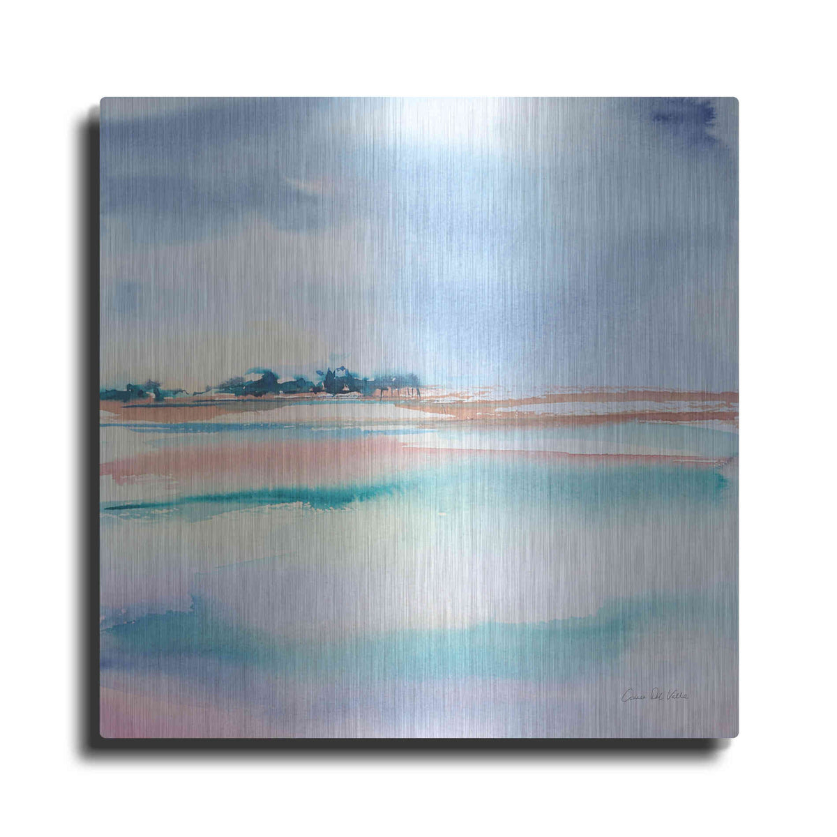 Luxe Metal Art 'Water And Sand' by Alan Majchrowicz, Metal Wall Art