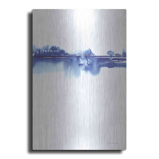 Luxe Metal Art 'Blue Horizon I' by Alan Majchrowicz, Metal Wall Art