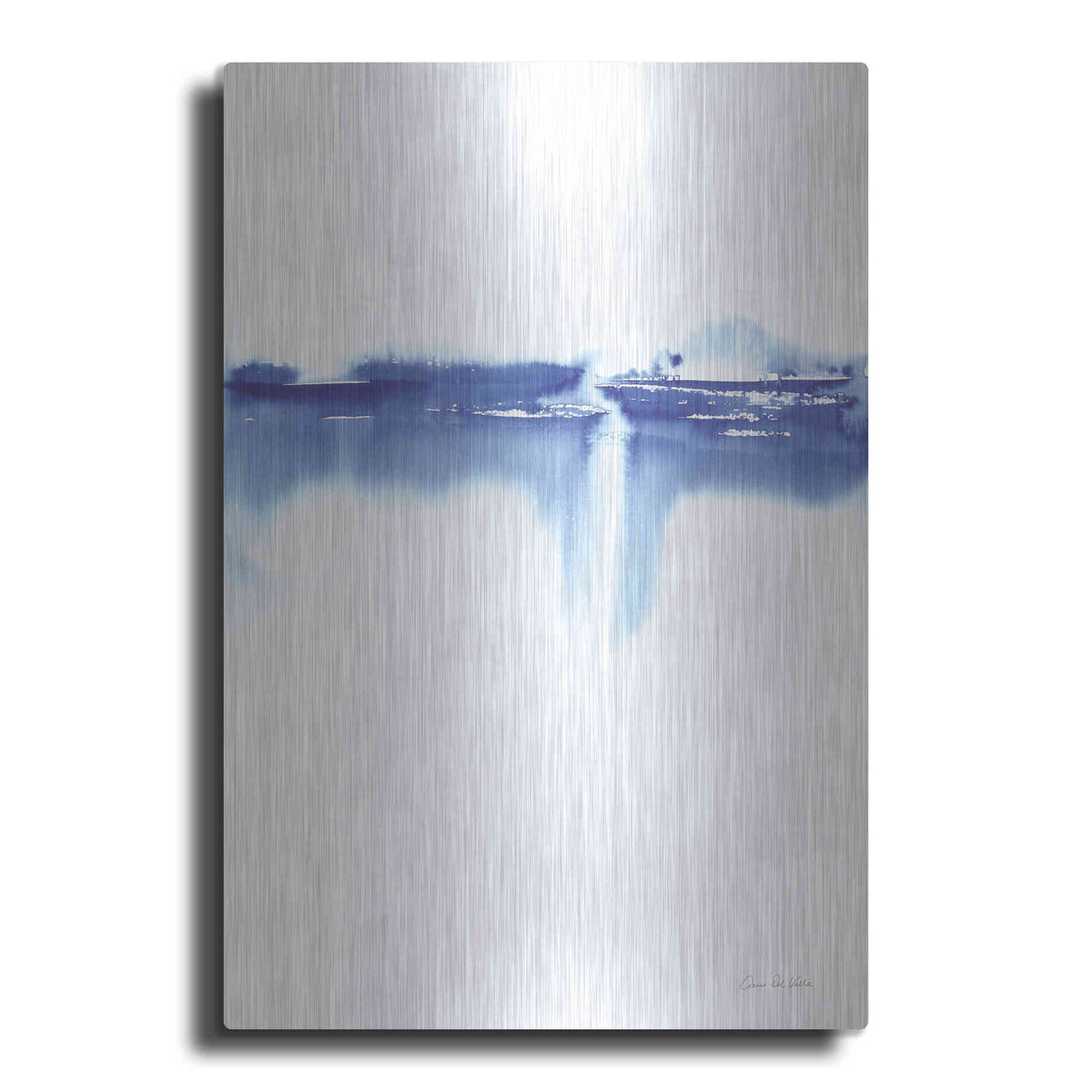 Luxe Metal Art 'Blue Horizon III' by Alan Majchrowicz, Metal Wall Art