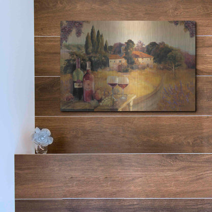 Luxe Metal Art 'Spoleta Afternoon' by Marilyn Hageman, Metal Wall Art,16x12