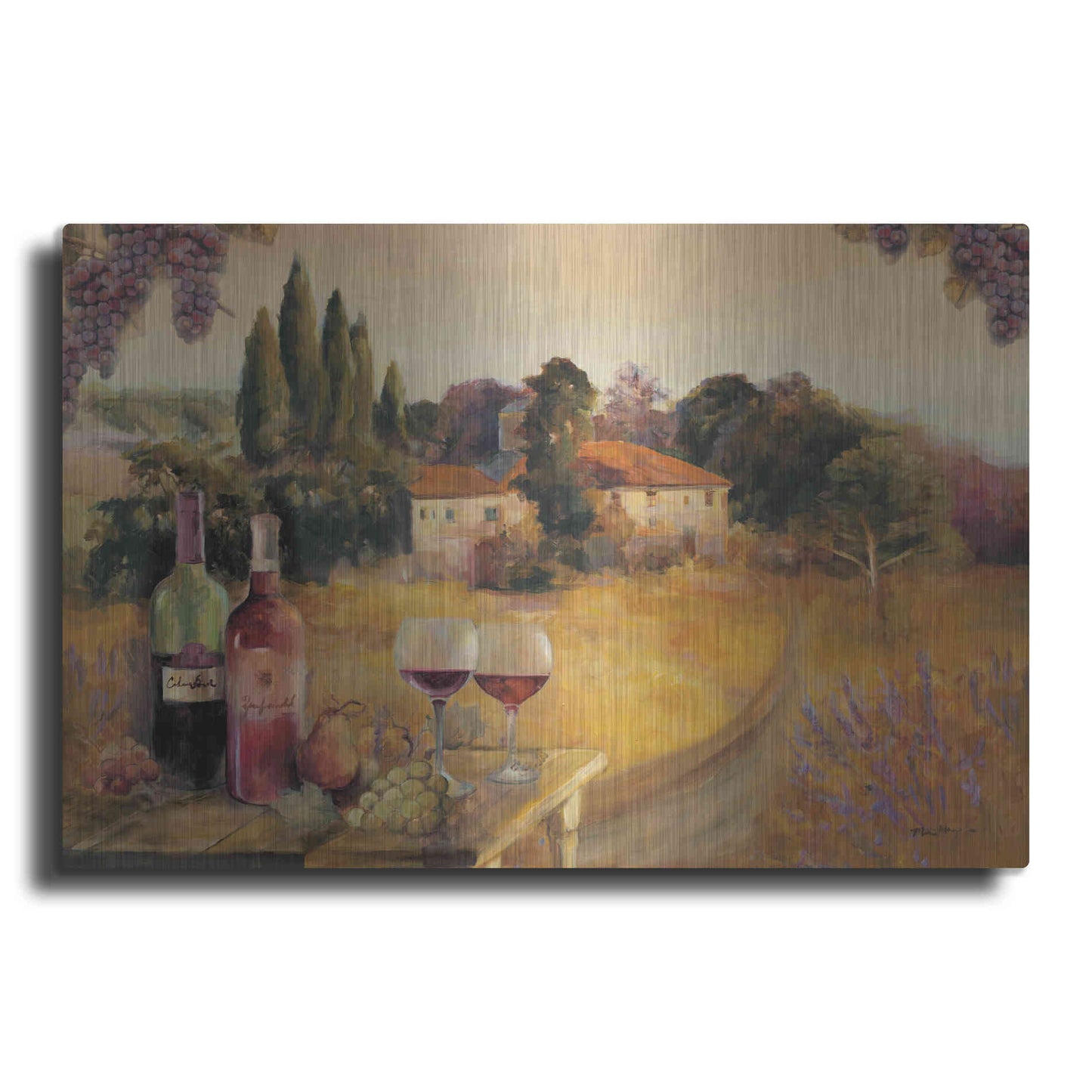 Luxe Metal Art 'Spoleta Afternoon' by Marilyn Hageman, Metal Wall Art