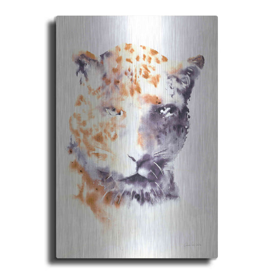Luxe Metal Art 'Cheetah Neutral' by Alan Majchrowicz, Metal Wall Art