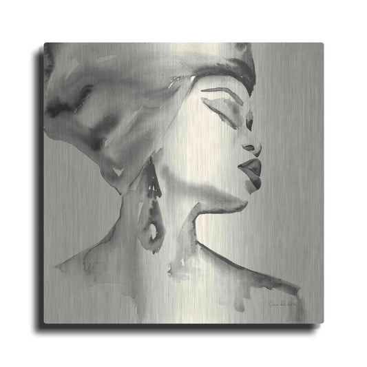 Luxe Metal Art 'Woman III Yellow' by Alan Majchrowicz, Metal Wall Art