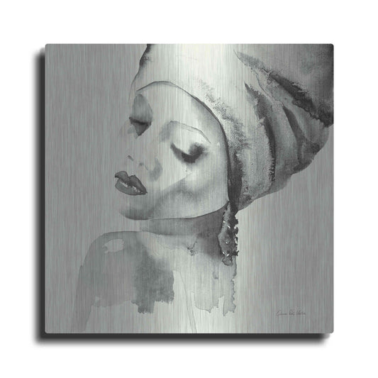 Luxe Metal Art 'Woman I Green' by Alan Majchrowicz, Metal Wall Art