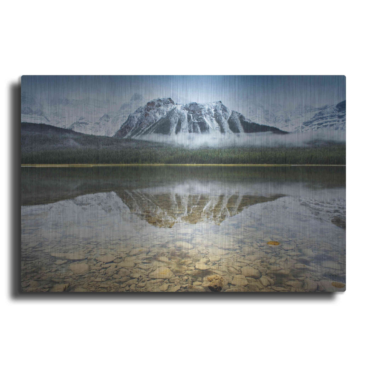 Luxe Metal Art 'Waterfowl Lake I' by Alan Majchrowicz, Metal Wall Art