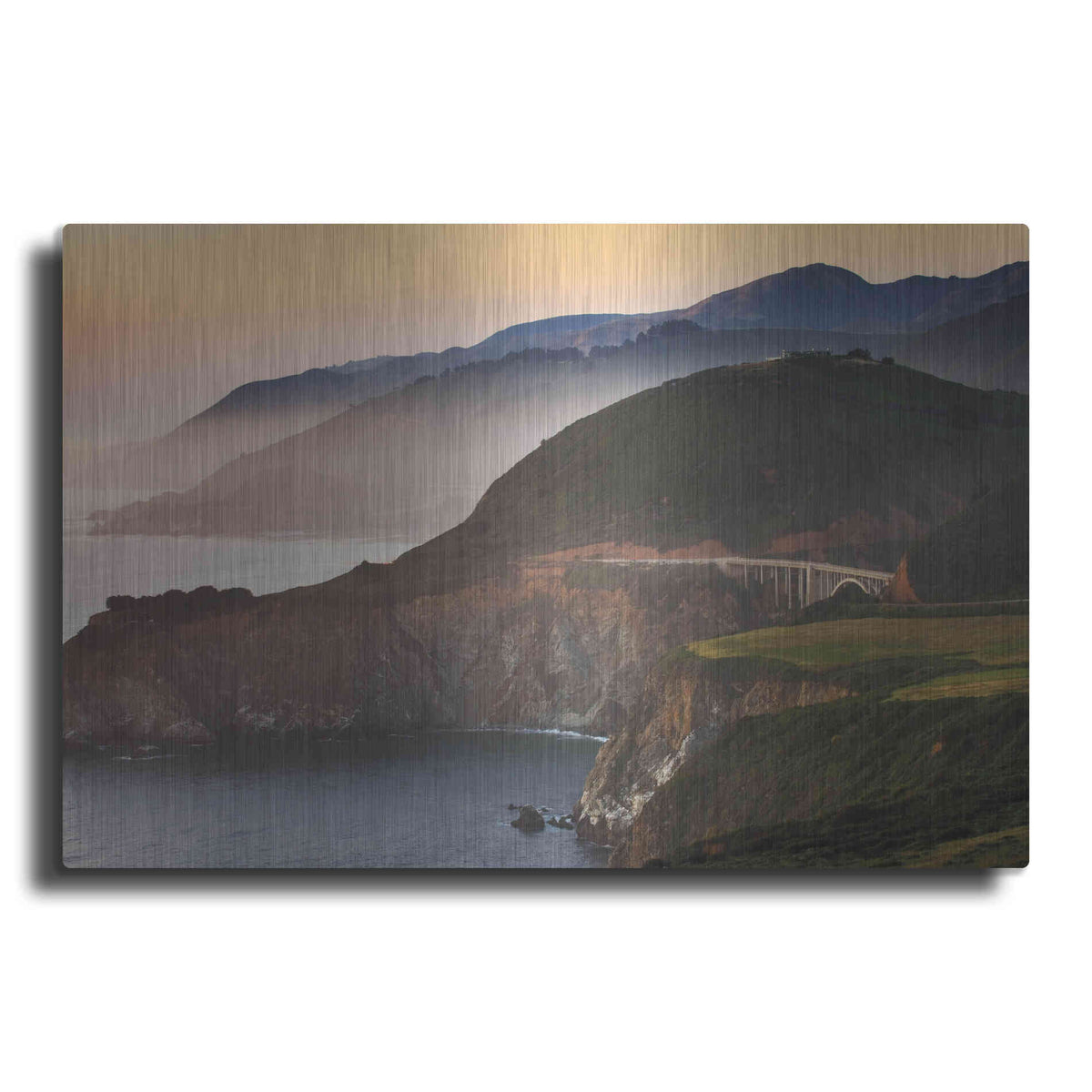 Luxe Metal Art 'Big Sur I' by Alan Majchrowicz, Metal Wall Art