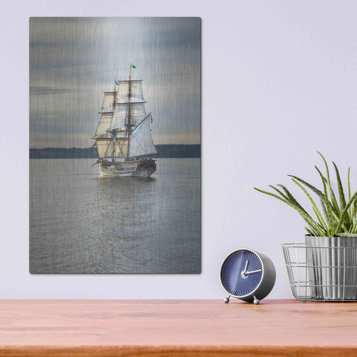 Luxe Metal Art 'Lady Washington I' by Alan Majchrowicz, Metal Wall Art,12x16
