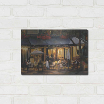 Luxe Metal Art 'La Brasserie' by Marilyn Hageman, Metal Wall Art,16x12