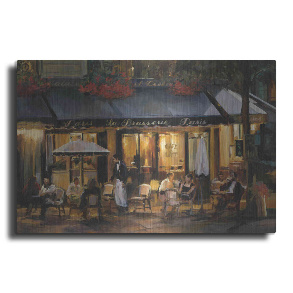 Luxe Metal Art 'La Brasserie' by Marilyn Hageman, Metal Wall Art