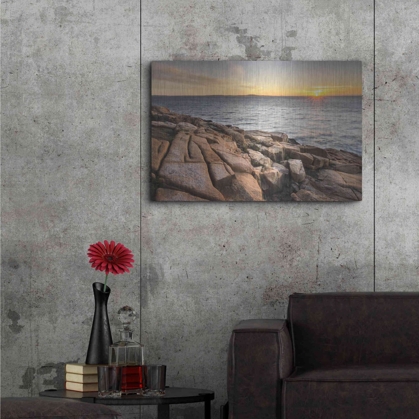 Luxe Metal Art 'Acadia Sunrise' by Alan Majchrowicz,Metal Wall Art,36x24