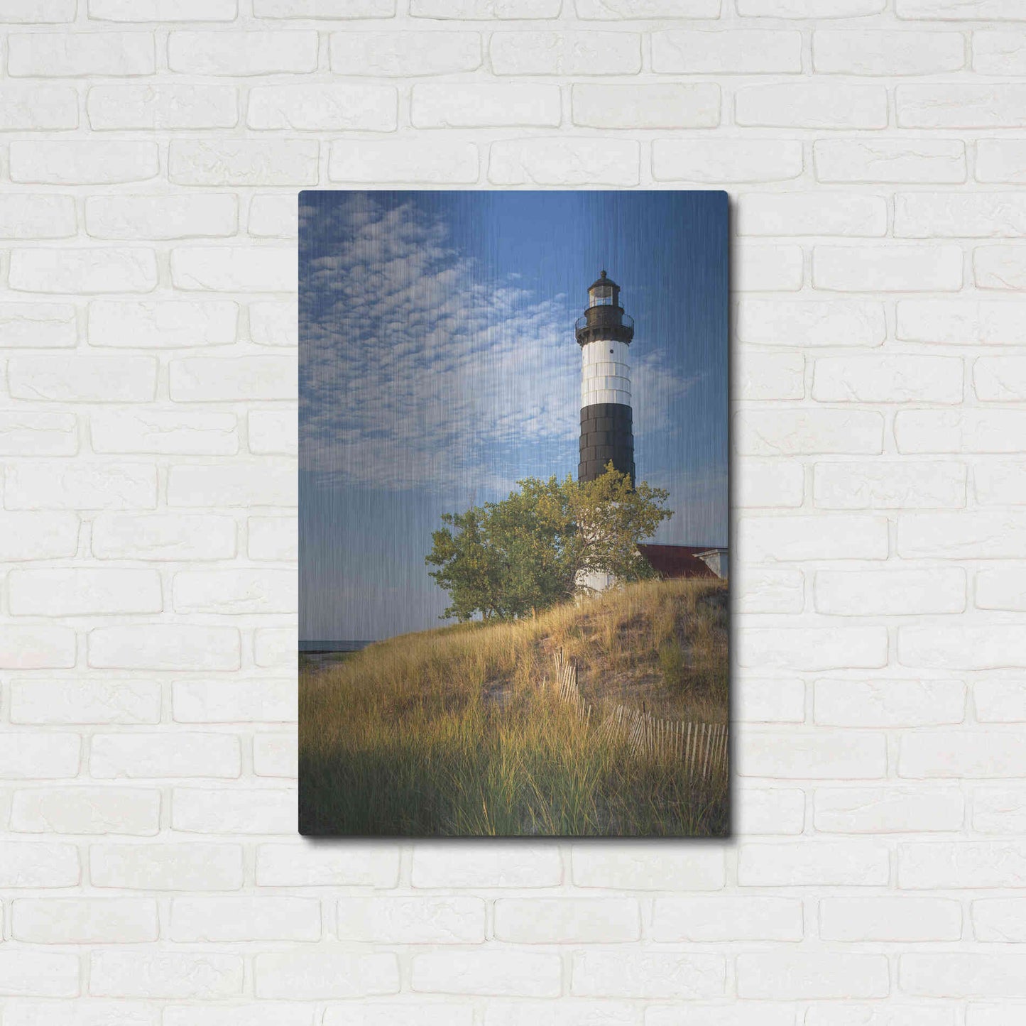 Luxe Metal Art 'Big Sable Point Lighthouse II' by Alan Majchrowicz,Metal Wall Art,24x36