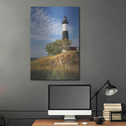 Luxe Metal Art 'Big Sable Point Lighthouse II' by Alan Majchrowicz,Metal Wall Art,24x36