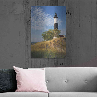 Luxe Metal Art 'Big Sable Point Lighthouse II' by Alan Majchrowicz,Metal Wall Art,24x36