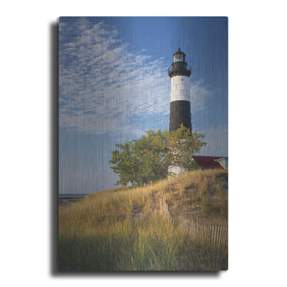 Luxe Metal Art 'Big Sable Point Lighthouse II' by Alan Majchrowicz,Metal Wall Art