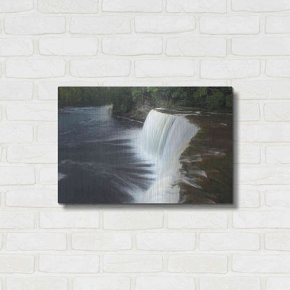 Luxe Metal Art 'Tahquamenon Falls Michigan I' by Alan Majchrowicz,Metal Wall Art,24x16