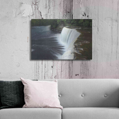 Luxe Metal Art 'Tahquamenon Falls Michigan I' by Alan Majchrowicz,Metal Wall Art,36x24