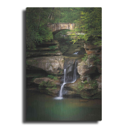 Luxe Metal Art 'Upper Falls Old Mans Cave' by Alan Majchrowicz,Metal Wall Art