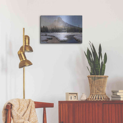 Luxe Metal Art 'Liberty Bell Mountain I' by Alan Majchrowicz,Metal Wall Art,24x16