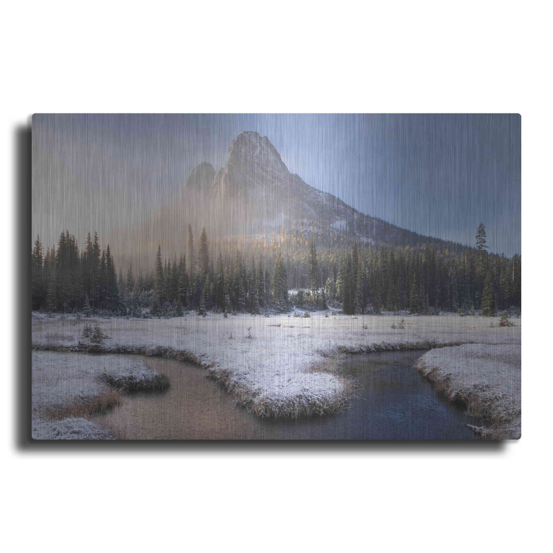 Luxe Metal Art 'Liberty Bell Mountain I' by Alan Majchrowicz,Metal Wall Art