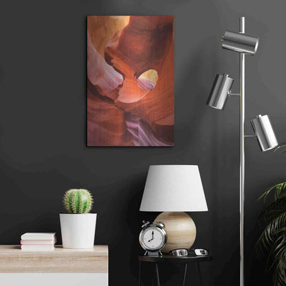 Luxe Metal Art 'Lower Antelope Canyon IV Crop' by Alan Majchrowicz,Metal Wall Art,16x24